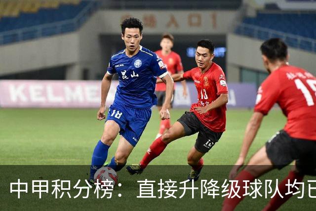 中甲积分榜：直接升降级球队均已确定；三队力求逃离保级附加赛